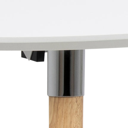 Belina - Oval Dining Table in White & Oak