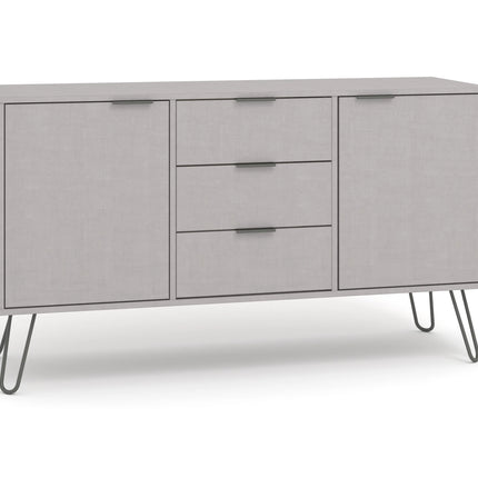 Augusta - Sideboard - 2 Door 3 Drawer Grey & Hairpin Legs