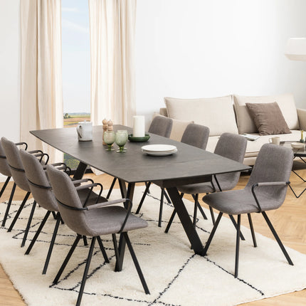 Blackburn - Black Ceramic Dining Table