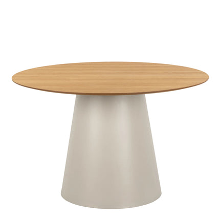 Soli - Round Dining Table with 4 Swivel Ella Dining Chairs