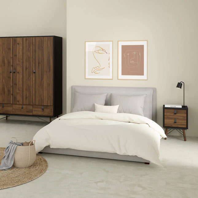 Ry - Bedside Cabinet 2 Drawer