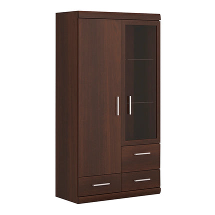 Imperial - 2 Door 3 Drawer Glazed Display Cabinet
