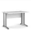 White/Steel Finish