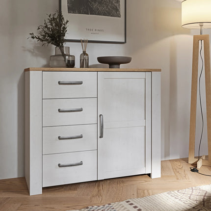 Bohol 1 Door 4 Drawer Chest – Provensal Storage, Choice Of Finishes