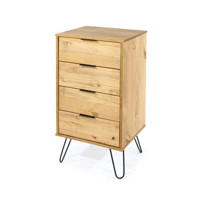 Augusta - Chest of Drawers - 4 Drawer Industrial & Hairpin Legs