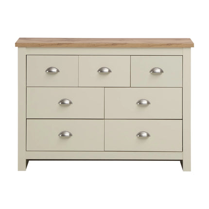 Lisbon - 2-Piece Set - 2-Door Wardrobe & 7 Drawer Chest