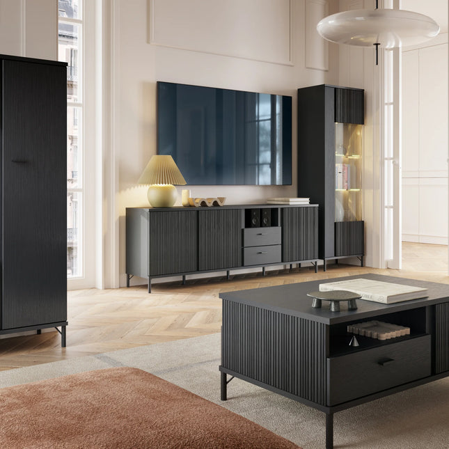 Avenale TV Unit 3 Door 2 Drawer Laminate 200cm