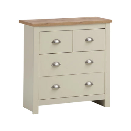Lisbon - 2-Piece Set - 4 Drawer Chest & 2-Drawer Bedside Table