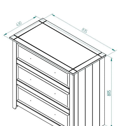 Capri - Chest of Drawers - Modern Farmhouse White