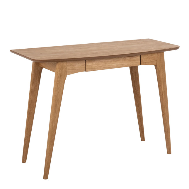 Woodstock Office Desk in Oak Oiled Veneer with Drawer