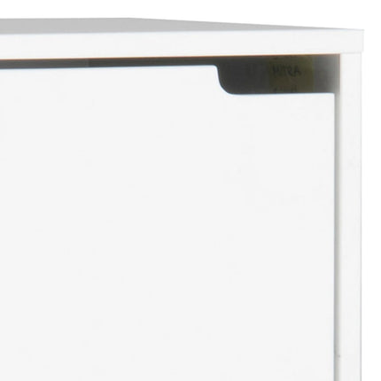 Mitra - Shoe Cabinet 3 Flip Down Doors in White
