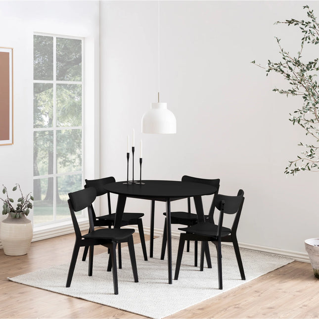 Roxby - Round Dining Table with 4 Roxby Dining Chairs