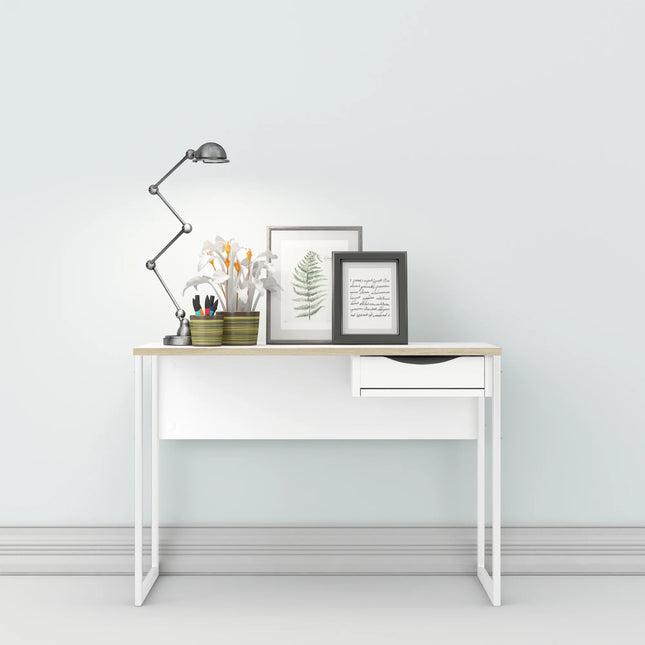 Function Plus Desk 1 Drawer Scratch Resistant Laminate 110cm