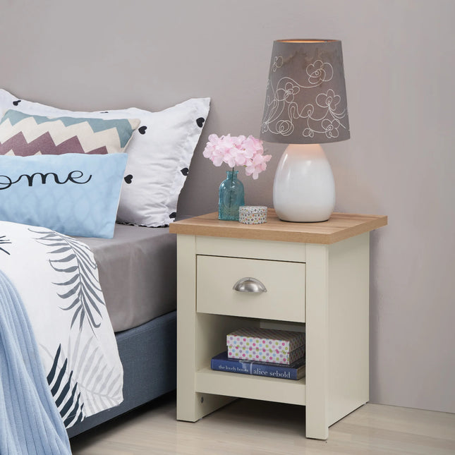 Lisbon - 2-Piece Set - 4 Drawer Chest & Bedside Table