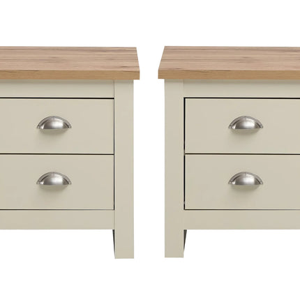 Lisbon - Pack of 2, 2-Drawer Bedside Tables