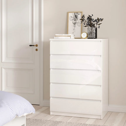 Naia - 3 Piece Bedroom Set, Nightstand, Chest and 2 Door 1 Drawer Wardrobe