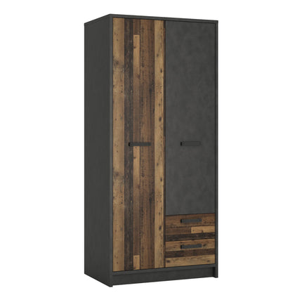 Brooklyn - 2 Door Wardrobe with 2 Drawers