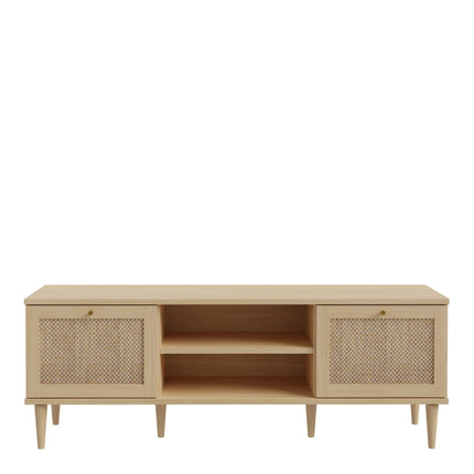 Calasetta - 2 Door 2 Shelf TV Unit in Rattan
