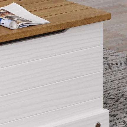 Corona - Storage Trunk - Solid Pine Lift Lid