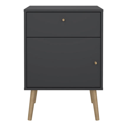 Cumbria Bedside Table 1 Door 1 Drawer Laminate