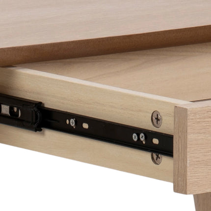 Woodstock 1 Drawer Desk in Oak with White Pigmented Oiled Finish