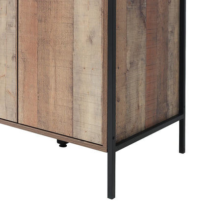 Stretton - 3 Piece Bedroom Set 2 Door Wardrobe - Rustic Oak