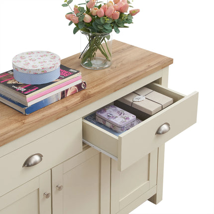 Lisbon - Set - 3 Door Corner TV Unit, 2 Drawer Sideboard, Coffee Table