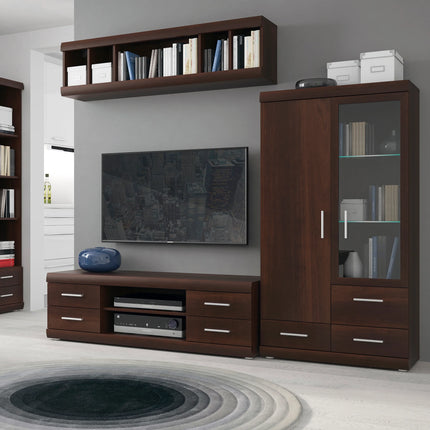 Imperial - 2 Door 3 Drawer Glazed Display Cabinet