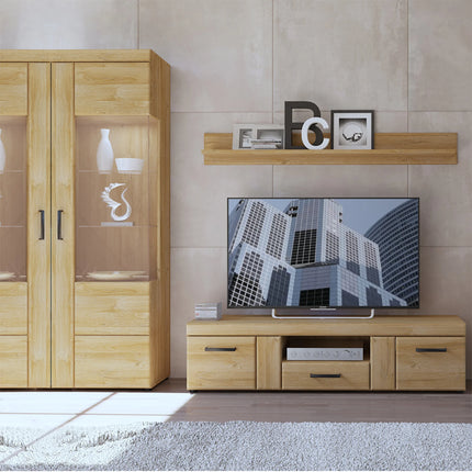 Cortina - Tall Wide 2 Door Glazed Display Cabinet