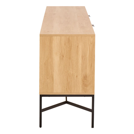 Jaipur Sideboard With 2 Doors and 2 Shelves in Oak