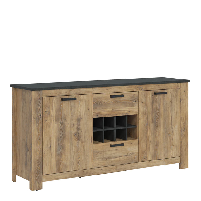 Rapallo - 2 Door 2 Drawer Sideboard with Wine Rack