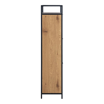 Seaford - Shoe Cabinet in Black and Oak