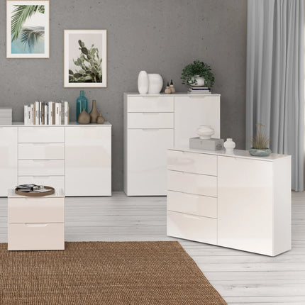 Sienna - 4 Chest of Drawers 1 Door