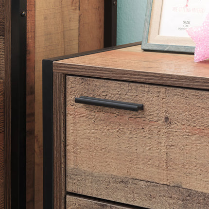 Stretton - 2 Drawer Bedside Table - Rustic Oak