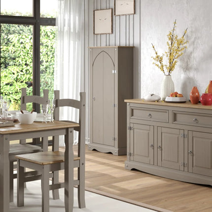Corona White - Sideboard - 1 Door with Arched Detail