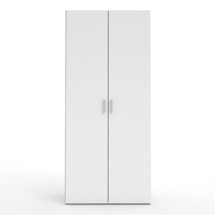 Space - Wardrobe with 2 Doors in White