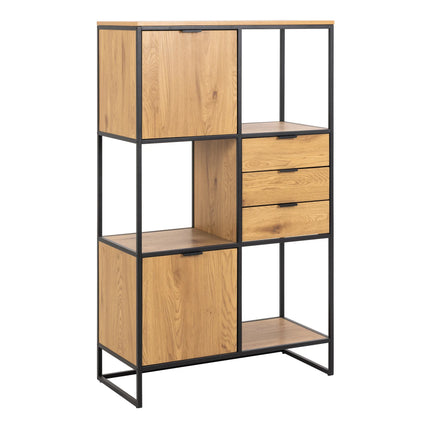 Swindon - Bookcase with 2 Doors, 3 Drawers and 1 Shelf