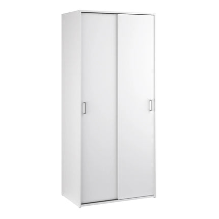 Home Space - Wardrobe with 2 Sliding Doors in White