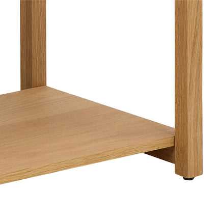 Ludza Rectangular Bookcase With 3 Shelves in Oak – Stylish Storage