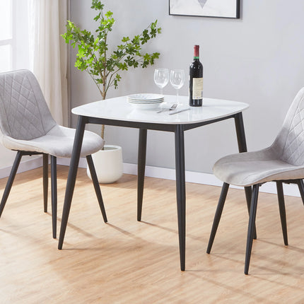 Aspen - Dining Table - Square with Tapered Metal Legs