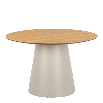Soli - Round Dining Table with 4 Swivel Ella Dining Chairs