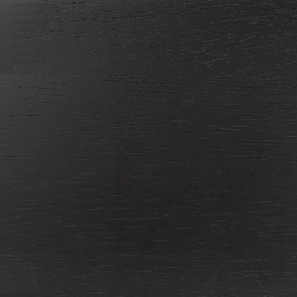 Christo Oak Dining Table with 6 Ida Black Dining Chairs Set