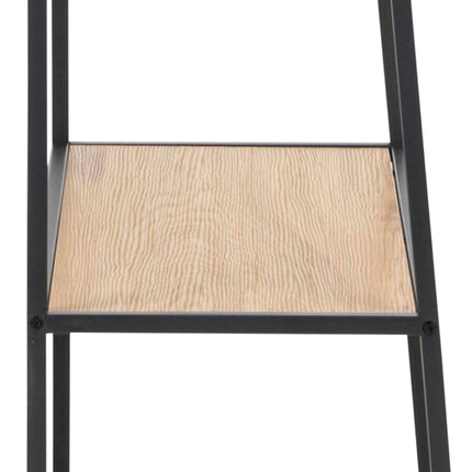 Seaford - Black Metal Ladder Bookcase with 5 Shelves
