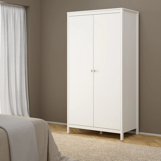 Madrid - 3 Piece Bedroom Set, Nightstand, Chest and 2 Door Wardrobe