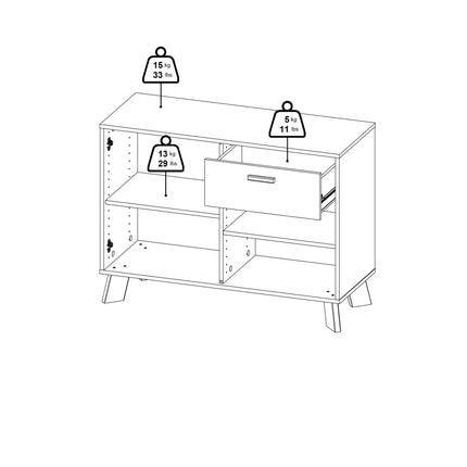 Ikast - Sideboard 2 Doors + 1 Drawer