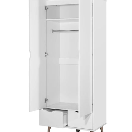 Pulford - 2 Door Wardrobe - 2 Drawers - White