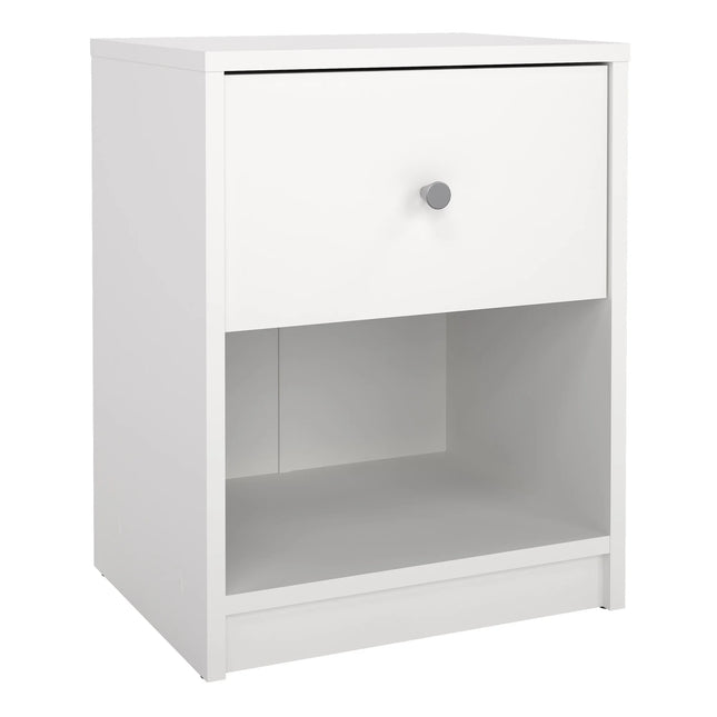 May Bedside 1 Drawer Table Choice Of Finishes Compact Contemporary
