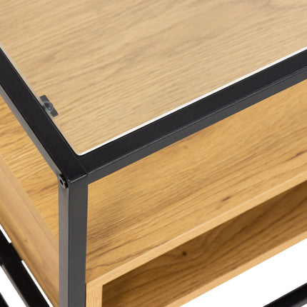 Randolf - TV Unit in Black and Oak