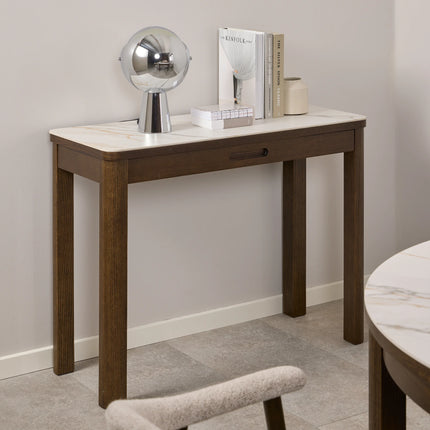 Southampton Console Table 1 Drawer Cream Ceramic Top