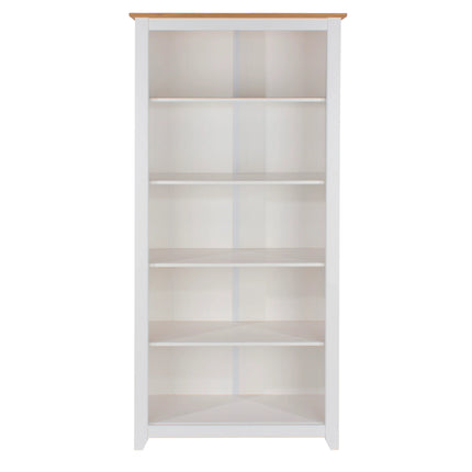 Capri - Bookcase - 5 Shelf Modern Farmhouse & Pine Top